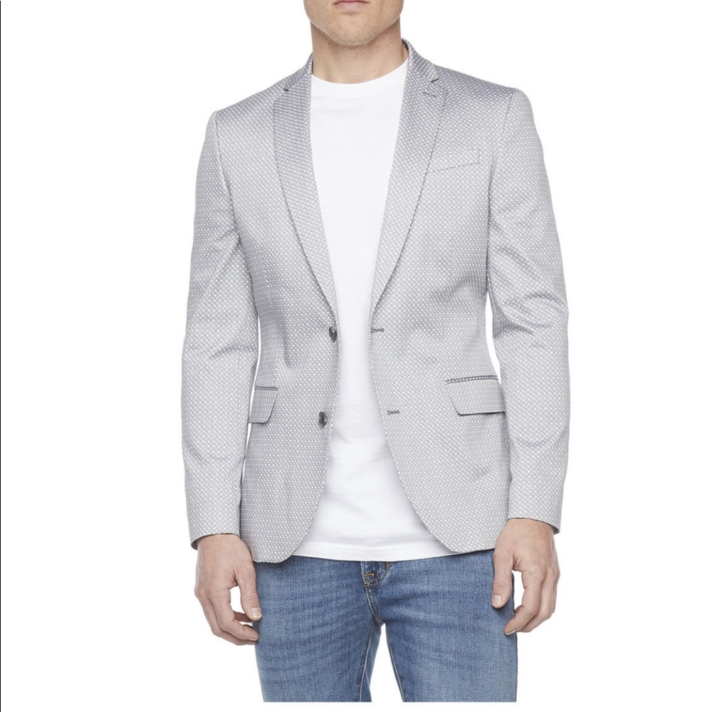 J. Ferrar Sport Coat Suit Jacket Slim 40L
